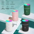 thumbnail image 2 of Humidificador de aire, minihumidificador ultrasónico con 2 modos de niebla ajustables, apagado automático y luz nocturna colorida, humidificador portátil USB para coche, hogar, oficina y dormitorio (v, 2 of 5