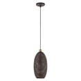 thumbnail image 5 of 49101-07 Livex Lighting Dublin - 1 Light Pendant in Contemporary Style - 7.25 Inches wide by 18 Inches high-Bronze Finish    -Traditional Installation, 5 of 8