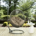 thumbnail image 6 of Modway Hide Outdoor Patio Swing Chair With Stand in Gray Mocha, 6 of 8