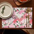 thumbnail image 5 of Pioneer Flower Floral Print Pattern Summer Placemats Table Placemats Set Of 4-Linen Kitchen Washable Placemats Table Mats 12x18 Inch Non-Slip Heat Resistant, 5 of 6