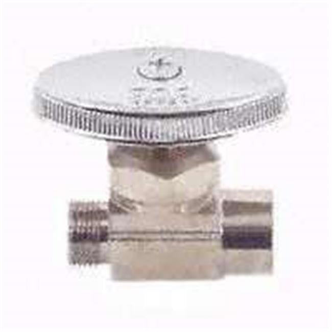 PP20062LF Straight Water Supply Line Valve Chrome, 0.5 x 0.37 In.