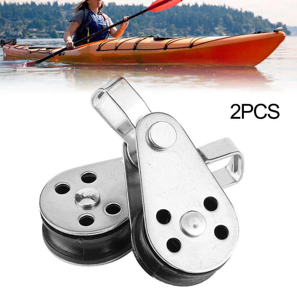 Pulley Block Sets 2 Stainless Steel Pulleys Blocks Accessories For