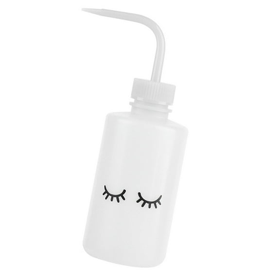 Beauty Cleansing Bottle Curved Spout Water Squeeze Dropper For Eyelash Cleaning Bottle Multi Purpose