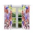 thumbnail image 2 of BSDHOME rest sea palm trees Window Curtain Kitchen Curtain 26x39 inches (Two Piece), 2 of 3