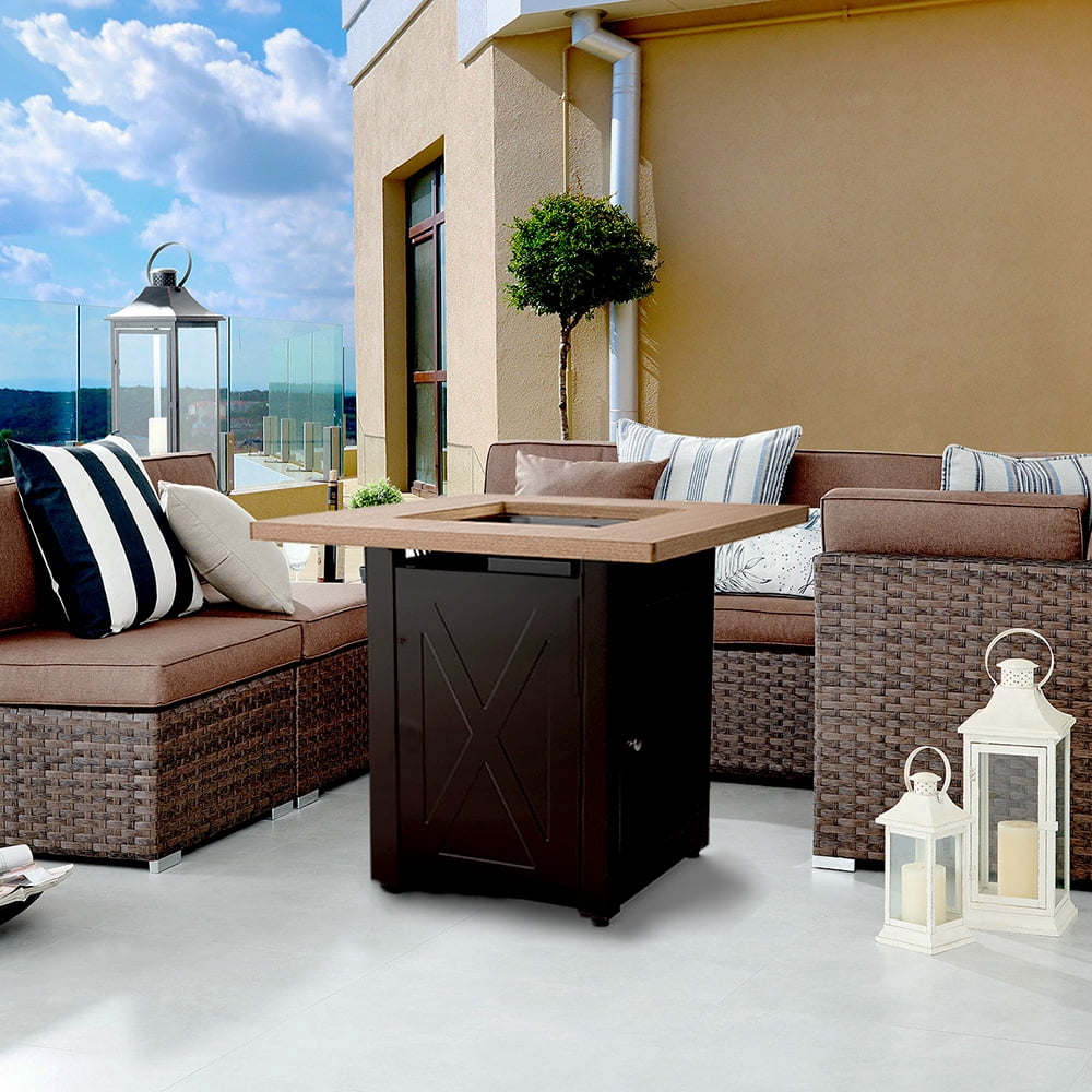 Legacy Heating 28" Square 50000 BTU Propane Fire Pit Table