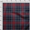 thumbnail image 2 of oneOone Cotton Flex Fabric Tartan Check Print Sewing Fabric BTY 40 Inch Wide, 2 of 4