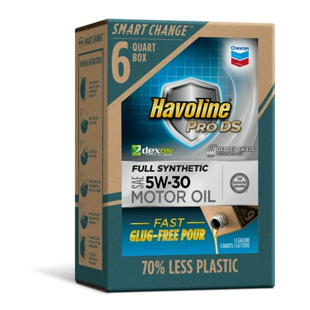 Havoline SMART CHANGE® ProDS 5W-30 Full Synthetic Motor Oil, 6 (Best 5w30 Synthetic Oil 2019)