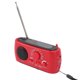 thumbnail image 4 of Radio Meteorológica De Emergencia Multifuncional AM FM SW Banco De Energía Portátil Radio De Manivela Solar para Acampar Al Aire Libre Rojo, 4 of 5