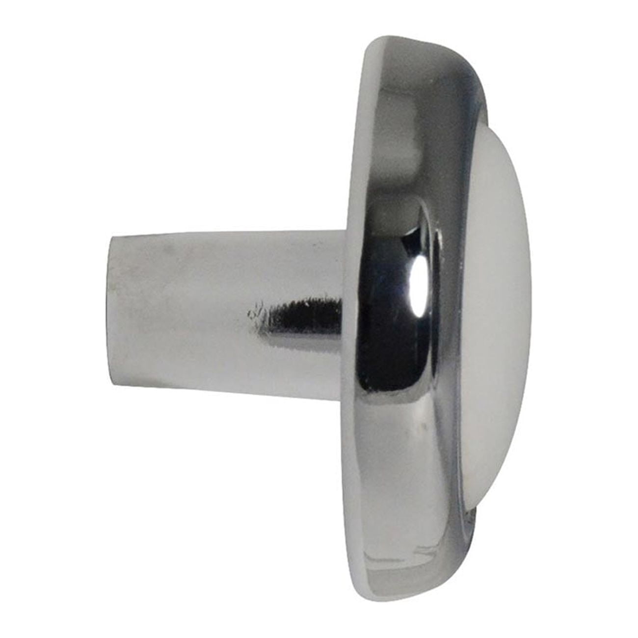 Style Selections Z835-31-PC/CW 1-1/8" Cabinet Knob, White Porcelain/Chrome - 10 Pack