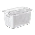 thumbnail image 2 of Skegnu Fruit Vegetable Storage Containers For Fridge Draining Fresh Containers 3 In 1 Produce Storage Containers Large Organizer Bins With Lid & Colander Refrigerator Organizers And Storage, 2 of 6