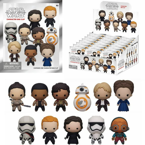 Star Wars 3D Figural Foam Bag Clip The Force Awakens Mystery Pack (1 RANDOM Figure)