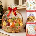 thumbnail image 3 of DELUXIS 10 PCS Clear Cellophane Bags with Christmas Designs, 28'' x 32'' Large Gift Baskets Bags, Clear Cellophane Wrap Plastic Storage Bags for Christmas Gifts, Baskets, Boxes, Favors, 2.5 Mil Thick, 3 of 7