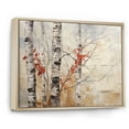 thumbnail image 2 of Designart "Winter Contrast Birch Woods I" Tree Birch Floater Framed Canvas Wall Art, 2 of 5
