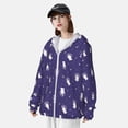 thumbnail image 3 of Lsque Astronaut Rabbit UPF 50+ Lightweight Sun Protection Men's Women's Long Sleeve Shirt, Hoodie Performance -3X-Large, 3 of 9