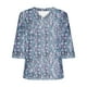 thumbnail image 2 of Blusa de Manga Corta Mujeres Cuello en V de Verano Impreso, Top Regular Casual Sexy para el Hogar Y el Uso Diario, 2 of 3