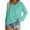Mint Green, variant on Women's Loose Fit V Neck Long Sleeve Top with Pockets Comfortable Casual Blouse for Fall Winter Everyday Wear