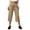 Beige, variant on Womens Capri Pants High Waisted Drawstring Wide Leg Cropped Pants Casual Soft Summer Capris with Lettuce Hem, S