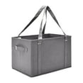 thumbnail image 1 of Dsscvnef Foldable Shopping Tote Bag Reusable Grocery Storage Organizer for Indoor Outdoor Use Durable Non Woven Fabric Picnic Grocery Spacious Design Lightweight Carry Handle, 1 of 7