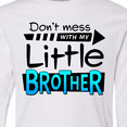 thumbnail image 4 of Inktastic Don't Mess with my Little Brother Long Sleeve Youth T-Shirt, 4 of 5