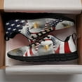 thumbnail image 3 of Bald Eagle Usa Shoes for Men Women Running Sneakers Breathable Casual Sport Tennis Shoes Gift for Him Her Black Size 11, 3 of 5