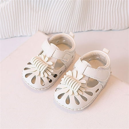 

8QIDA Girls Sandals Size 1.5 Toddler Baby Girl Shoes Breathable Shoes Baby Soft Shoe Cover 0 To 18 Months 13