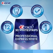 Crest Teeth Whitening Kit, 3DWhitestrips Professional Express Teeth Whitening Kit, 18 Count