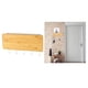 thumbnail image 3 of Colgador de llaves decorativo con ganchos de pared. Ahorra espacio. Fácil instalación. Elegante puerta de madera. Gancho blanco, 3 of 5