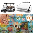 thumbnail image 6 of XYZCANDO Colorful Hummingbird Floral Golf Cart Seat Cover | 4 Pockets Non-slip Washable | Universal Fit 2-Seat Golf Cart Accessory, 6 of 8