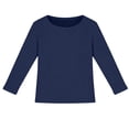 thumbnail image 3 of Aihuaihua Girls Long Sleeve Shirts size 10-12 Crewneck Stretchy Slim Fit Tops Ribbed Knit Casual Tee Shirt 3-14 Years, 3 of 6
