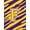 Purple Gold, variant on Monogram - Tiger Stripe - Purple Gold Initial G Monogram Initial Flag Garden