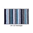 thumbnail image 3 of Better Trends 20" x 32" Bathroom Rugs 100% Polyester Soft Water Absorbent Non Slip Bath Mat Machine Washable Rug Griffie Collection - Blue, 3 of 8