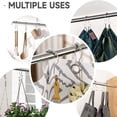thumbnail image 4 of 12 Pcs Shower Curtain Hooks  Shower Curtain Rings Rust Proof Black Shower Curtain Hooks Balanced Smooth Glide Double Shower Curtain Hooks  Shower Hooks for Shower Curtain, 4 of 6