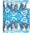 thumbnail image 3 of Winter Snowman Magnetic Mailbox Cover Christmas Holiday with Snowflakes Oversized-25.5" x20.8", 3 of 5