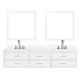 thumbnail image 2 of Double 84 In. W Bath Vanity With Quartz Top, Faucet Included, 36 Mirrors - Contemporary Bathroom Furniture W, White Quartz, , Sophisticated Decoration, 2 of 5