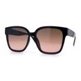 thumbnail image 4 of Womens Inset Lens Large Plastic Rectangle Horn Rim Marble Inlay Sunglasses Black Burgundy Grey - Burgundy, 4 of 8