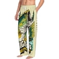 thumbnail image 6 of Logiee Bass Fish and Water Print Pajama Pants for Men,Men’s Pajama Bottoms,Mens PJ Pants with Pockets & Button Fly-3X-Large, 6 of 6