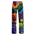 thumbnail image 5 of Pajama Pants Women Halloween Pumpkin Print Drawstring Stretchy Pjs Casual Bottoms, 5 of 6