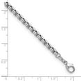 thumbnail image 2 of 925 Sterling Silver Rhodium Plated 4mm Box Chain Necklace 20 Inch Chain Necklace for Women and Men, 2 of 2