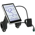 thumbnail image 1 of Universal Electric Bike LCD Display Meter, 24V-60V 5-Pin Panel Screen for Scooters, Multi-Size, 1 of 8
