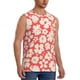 thumbnail image 2 of Fotbe Beige Flowers Men's Camiseta sin Mangas Estampada para Hombres, Playera Casual para Gimnasio, Entrenamiento, Playa-Small, 2 of 7
