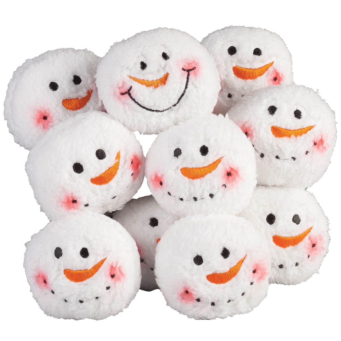 Details about   Indoor Snowballs Fight Plush Soft 10 Count Fake Snowball Ball Game or decoration 