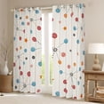 thumbnail image 2 of jejeloiu Colorful Circle Pattern Blackout Curtains Set of 2 (52x84 Each),Abstract Geometric Circular Window Curtains For Girls Boys, 2 of 6