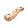 thumbnail image 2 of Geloo 1 oz Shot Glass Holder Set Bamboo 6 Hole Shot Glass Set for Party and Bar, 2 of 8