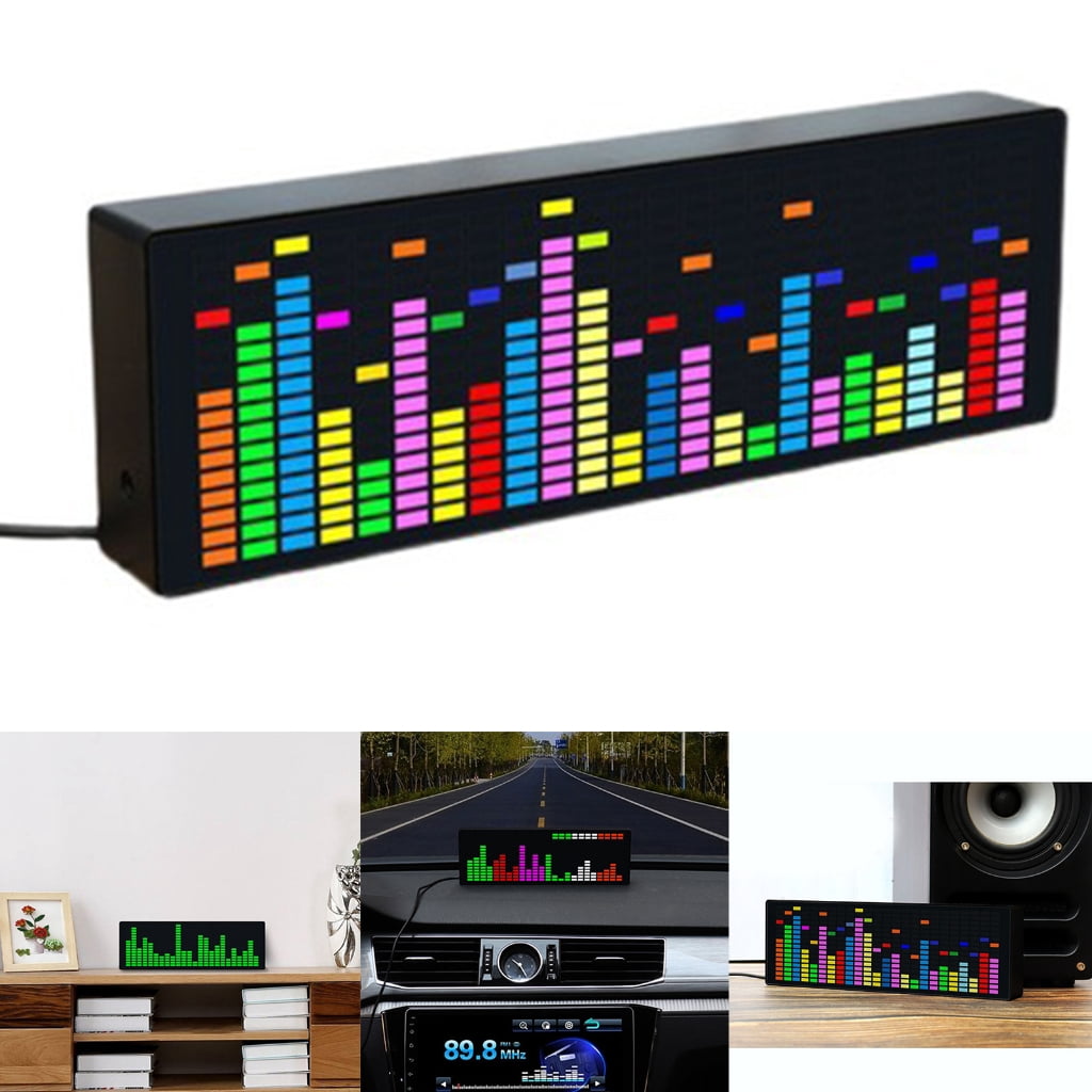 Necvior Full Color RGB Music Spectrum Display Screen KTV Stage LED Rhythm Light 84 VU Meter