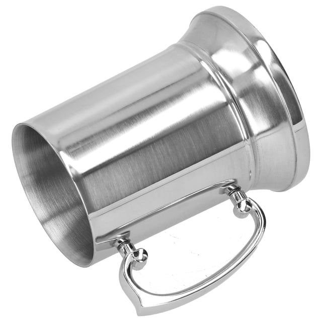 FAGINEY Chope en Acier Inoxydable, Chope à Bière à Double Couche, Chope à Bière Durable en Acier Inoxydable 450ml/560ml, pour Bar Maison
