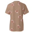 thumbnail image 5 of TSADFHJI Hauts pour Femmes Élégants Or T-Shirt Décontracté Imprimé Manches Courtes Col Rond Blouse TG Kaki, 5 of 5