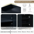 thumbnail image 6 of Modern Dining Sideboard With Plentiful Storage - Black Cabinet Spacious Appealing Gold Details, 6 of 6