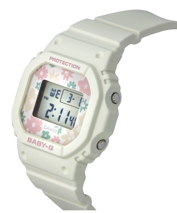Casio Baby-G Retro Digital Flower Field Quartz Watch, BGD