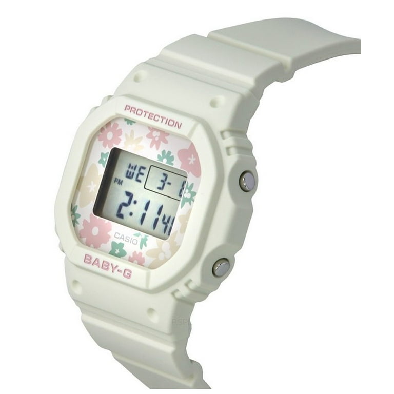 Casio Baby-G Retro Digital Flower Field Quartz Watch, BGD
