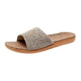 thumbnail image 4 of Zapatillas de lino para mujer, para el hogar, para interiores, antideslizantes, para amantes de las cuatro estaciones, sandalias resistentes al desgaste, 4 of 4